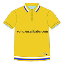 2017 novo design customizável logotipo polo camisa para homens simples